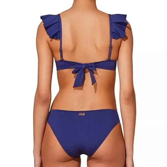 NWT! Vilebrequin Women's Lizzy Ruffled Underwire Bikini Set extra large XL